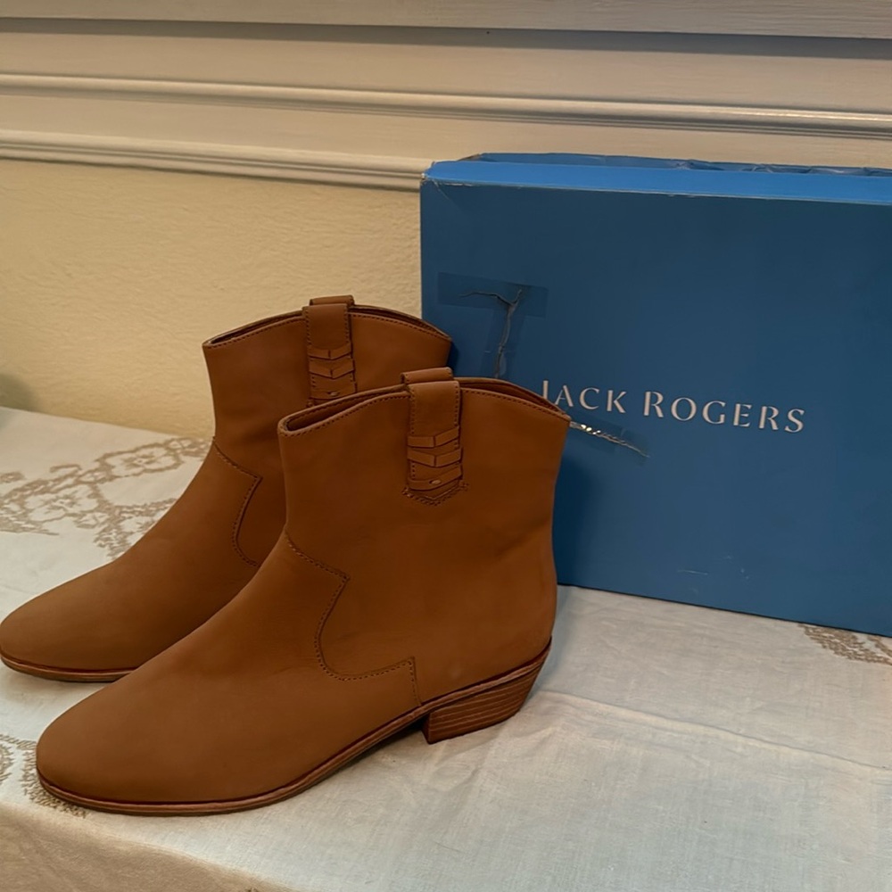 Jack Rogers Brown Ankle Boots